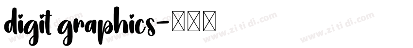digit graphics字体转换